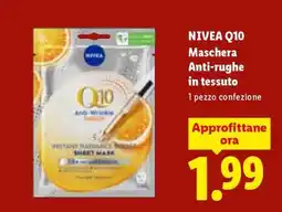 Lidl NIVEA Q10 Maschera Anti-rughe in tessuto offerta