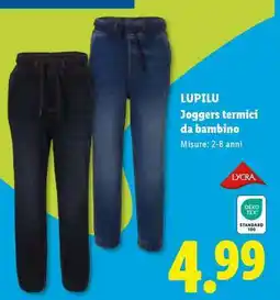 Lidl LUPILU Joggers termici da bambino offerta
