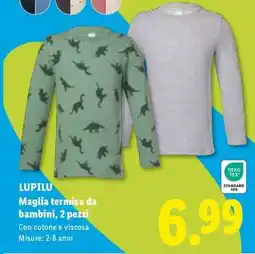 Lidl LUPILU Maglia termica da bambini, 2 pezzi offerta