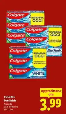Lidl Colgate Dentifricio offerta