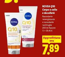 Lidl NIVEA Q10 Corpo o collo e decolleté offerta