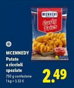 Lidl Mcennedy Patate a riccioli speziate offerta