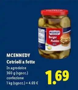 Lidl Mcennedy Cetrioli a fette offerta