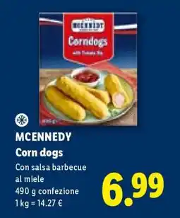 Lidl MCENNEDY Corn dogs offerta