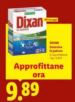 Lidl DIXAN DETERSIVO IN POLVERE offerta
