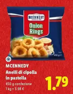 Lidl MCENNEDY Anelli di cipolla in pastella offerta