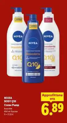 Lidl NIVEA BODY Q10 Creme Pump offerta