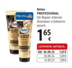 dm drogerie markt Balea Professional Oil Repair Intensiv shampoo o balsamo offerta