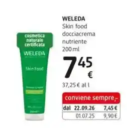 dm drogerie markt Weleda Skin Food docciacrema nutriente offerta