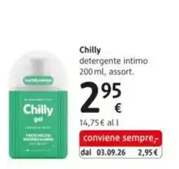 dm drogerie markt Chilly detergente intimo offerta