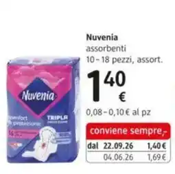 dm drogerie markt Nuvenia assorbenti offerta