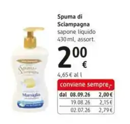 dm drogerie markt Spuma di Sciampagna sapone liquido Marsiglia offerta