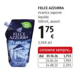 dm drogerie markt Felce Azzurra ricarica sapone liquido offerta