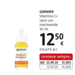 dm drogerie markt Garnier Vitamina C+ siero con niacinamide offerta