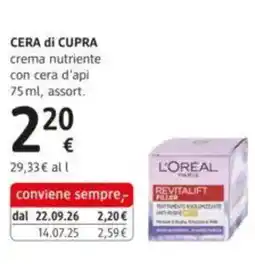 dm drogerie markt Cera di Cupra crema nutriente con cera d'api offerta