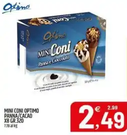 Ard Discount Mini Coni Optimo Panna/Cacao offerta