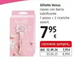 dm drogerie markt Gillette Venus rasoio con barra lubrificante offerta