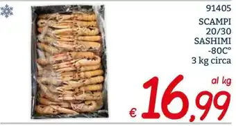 Scampi sashimi
