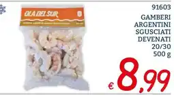 Zona Gamberi argentini sgusciati devenati offerta