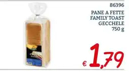 Zona Pane a fette family toast Gecchele offerta
