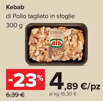 Kebab di Pollo tagliato in sfoglie AIA