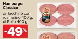 Carrefour Hamburger Classico di Tacchino con rosmarino di Pollo offerta
