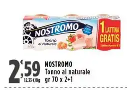 Rossotono Carrefour Nostromo Tonno al naturale offerta