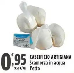 Rossotono Carrefour Scamorza in acqua offerta
