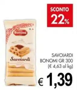 PrestoFresco Savoiardi Bonomi offerta