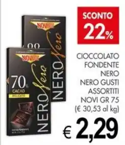 PrestoFresco Cioccolato fondente nero Novi offerta