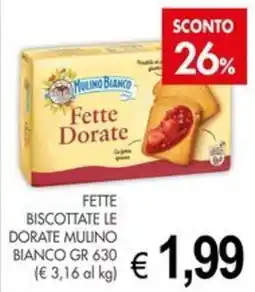 PrestoFresco Fette Dorate Mulino Bianco offerta