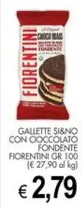 PrestoFresco Gallette si&no con cioccolato fondente fiorentini offerta