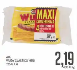 Supermercati Piccolo Aia wudy classico mini offerta