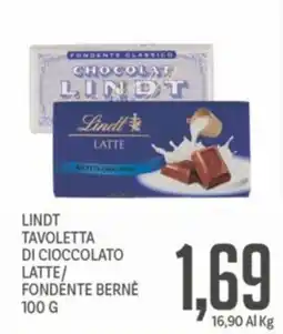 Supermercati Piccolo Lindt Tavoletta di cioccolato latte/fondente bernè offerta