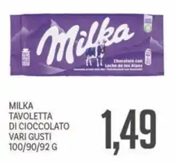 Supermercati Piccolo Milka Tavoletta di cioccolato vari gusti offerta