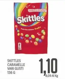 Supermercati Piccolo Skittles Caramelle Vari Gusti offerta