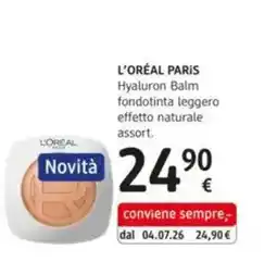 dm drogerie markt L'Oréal Paris Hyaluron Balm fondotinta leggero offerta