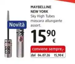 dm drogerie markt Maybelline New York Sky High Tubes mascara allungante assort. offerta
