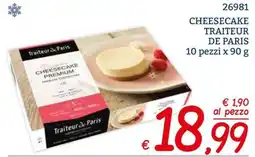 Zona Cheesecake premium Traiteur de Paris offerta
