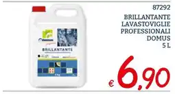 Zona Brillantante lavastoviglie professionale Domus offerta