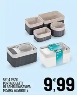 Ard Discount Portaoggetti in bambu Kasaviva offerta