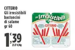 Rossotono Carrefour Gli irresistibili bastoncini di salame Citterio offerta