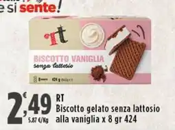Rossotono Carrefour Biscotto vaniglia senza lattosio offerta