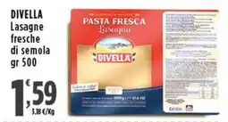 Rossotono Carrefour Pasta fresca Lasagna Divella offerta