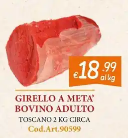 Zona Girello a meta' bovino adulto offerta
