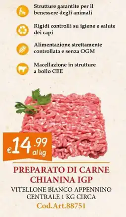 Zona Preparato di carne Chianina IGP offerta