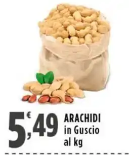 Rossotono Carrefour Arachidi in Guscio offerta