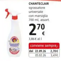 dm drogerie markt Chanteclair sgrassatore universale con marsiglia offerta
