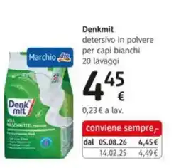 dm drogerie markt Denkmit detersivo in polvere per capi bianchi offerta