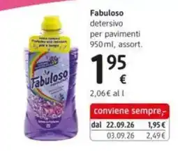 dm drogerie markt Fabuloso detergente per pavimenti offerta